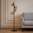 Design állólámpa szürke, Remo, kapcsolóval