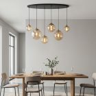 Design függőlámpa borostyán, Dolf