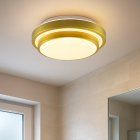 Retro fürdőszoba mennyezeti lámpa arany, Jaro, 12 W, 3000 K LED, IP44