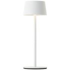 Retro kültéri asztali lámpa fehér, Petter, 2 W, 3000 K LED, IP44, 3 fokozatban szabályozható