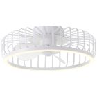 Modern mennyezeti ventilátor fehér színben, Tolga, 36W, 2700K-4000K-6500K LED, távirányítóval
