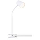 Műanyag csiptetős lámpa fehér, Musab, 7 W, 3000 K LED, 3 fokozatban szabályozható