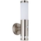 Műanyag mozgásérzékelős kültéri fali lámpa króm, Sage, 4 W, 3000 K LED, IP44