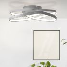 Design mennyezeti lámpa szürke, Milou, 40 W, 3000 K LED