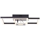 Design mennyezeti lámpa fekete, Volkert, 22 W, 3000 K LED