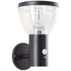 Retro napelemes kültéri fali lámpa fekete, Saar, 3 W, 3000 K LED, IP44