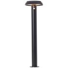 Fém napelemes kültéri álló lámpa fekete, Ridvan, 4 W, 3000 K LED, IP44