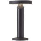 Fém újratölthető asztali lámpa fekete, Kubilay, 2 W, 4000 K LED, IP44, kapcsolóval