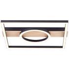 Design plafon lámpa barna, Konrad, 20 W, 3000 K LED