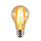 Szabályozható E27 Olucia LED lámpa, A60, 5W, borostyánszínű üveg, 2400k