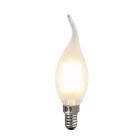 Szabályozható E14 Olucia LED gyertya, 3W, Fehér üveg, 2700k
