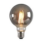 Szabályozható E27 Olucia LED lámpa, G95, 5W, füstüveg, 2200k