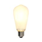 Szabályozható E27 Olucia Edison LED lámpa, ST58, 5W, Fehér üveg, 2700k