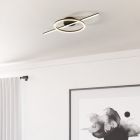 Retro műanyag mennyezeti lámpa fekete, Xam, 19,5 W, white switch LED
