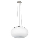 Design üveg függőlámpa nikkel, Skyler