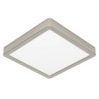 Műanyag plafon lámpa nikkel, Geraldo, 17 W, 3000 K LED