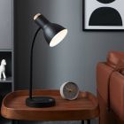 Retro alumínium asztali lámpa fekete, Serena, 5,5 W, 3000 K LED, kosketushimmentimellä