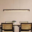 Design kristály függőlámpa fekete, Aarnoud, 6 W, melegtől hidegig állítható fehér LED, kosketushimmentimellä