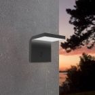 Műanyag napelemes kültéri fali lámpa fekete, Huseyin, 6,5 W, 4000 K LED, IP65