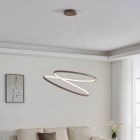 Retro alumínium függőlámpa bézs, Ties, 42 W, 3000 K LED