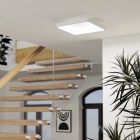 Retro acél okos mennyezeti lámpa fehér, Shauni, 20 W, RGBW LED, távirányítóval