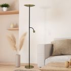 Retro acél állólámpa sárgaréz, Crijn, 26,5 W, 2700 K LED, kosketushimmentimellä