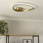 Design alumínium mennyezeti lámpa arany, Minouche, 9,7 W, white switch LED