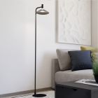 Retro acél állólámpa fekete, Phuong, 7,5 W, RGBW LED