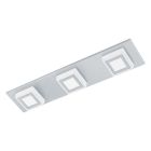 Retro műanyag plafon lámpa ezüst, Elsien, 3 W, 3000 K LED