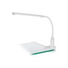Retro műanyag csiptetős lámpa fehér, Brennan, 4 W, 4000 K LED, kapcsolóval