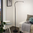 Retro műanyag állólámpa fekete, Brennan, 5 W, 4000 K LED, kosketushimmentimellä