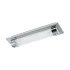 Design üveg mennyezeti lámpa króm, Iris, 8 W, 4000 K LED, IP44
