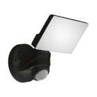 Műanyag mozgásérzékelős kültéri fali lámpa fekete, Joselien, 13 W, 5000 K LED, IP44