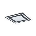 Retro alumínium plafon lámpa fekete, Tirzah, 24 W, 4000 K LED
