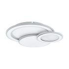 Retro acél plafon lámpa fehér, Everdina, 11 W, melegtől hidegig állítható fehér LED