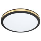 Retro acél plafon lámpa fekete, Rivano, 11 W, 3000 K LED