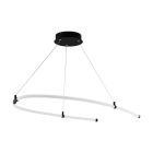 Retro acél függőlámpa fekete, Gamze, 27 W, 3000 K LED
