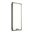 Retro acél mozgásérzékelős kültéri fali lámpa fekete, Lydian, 18,5 W, 3000 K LED, IP44