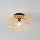 Rattan plafon lámpa barna, Alida