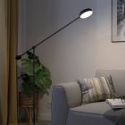 Retro alumínium álló olvasólámpa fekete, Thies, 24 W, 3000 K LED, 3 fokozatban szabályozható