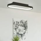 Retro alumínium mennyezeti lámpa fekete, Maira, 27 W, 3000 K LED, 3 fokozatban szabályozható