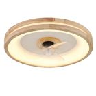 Modern mennyezeti ventilátor fa, Klaaske, 30W, meleg fehértől hideg fehérig állítható LED, távirányítóval