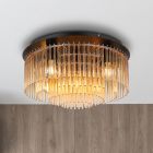 Design üveg mennyezeti lámpa borostyán, Genelva