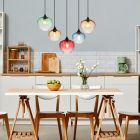 Design üveg függőlámpa tarka, Sudenaz