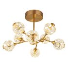 Design kristály mennyezeti lámpa arany, Viresh, 68 W, 3000 K LED