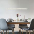 Design fém függőlámpa nikkel, Nisanur, 20 W, white switch LED, kosketushimmentimellä