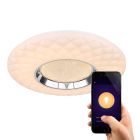 Retro fém okos mennyezeti lámpa fehér, Aldin, 30 W, melegtől hidegig állítható fehér LED