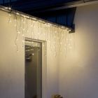 Jégcsap világítás, 600 cm széles, 52 cm magas, IP44, 180 LED