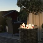 LED jegesmedvék masnival, 3D karácsonyi motívumokkal - 5 darabos készlet, beltéri és kültéri használatra