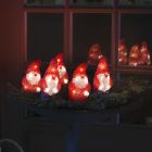 Piros karácsonyi 3D karácsonyi figura akrilból, Kerstmannen, 2W, 4000K LED, IP44